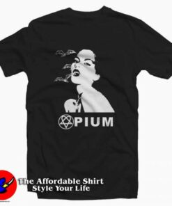 Opium Vampire Vintage Graphic Unisex T-Shirt On Sale