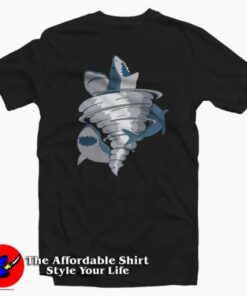 Original Halloween Tornado Shark T-shirt On Sale