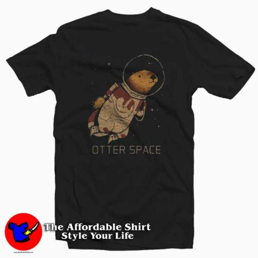 Otter Space Loutre Wildlife Lontra Nutria T-Shirt On Sale