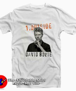 Outside Album Music David Bowie Graphic T-Shirt On Sale Outside Album Music David Bowie Graphic T-Shirt On Sale
