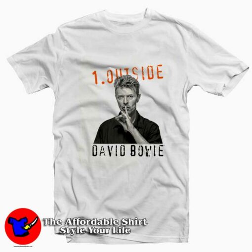 Outside Album Music David Bowie Graphic T-Shirt On Sale