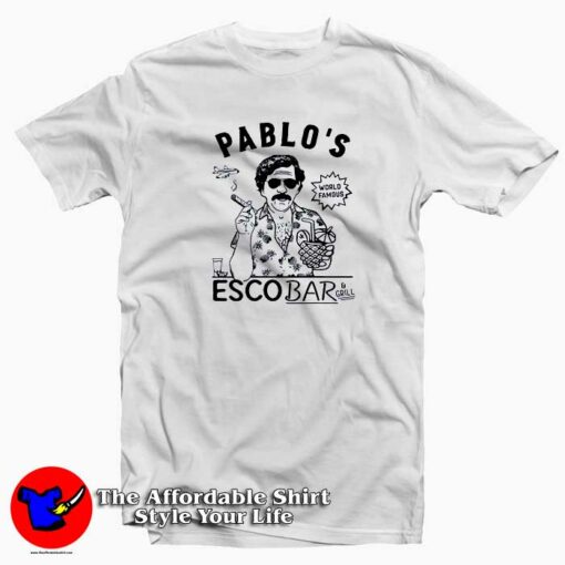 Pablo Escobar & Grill Graphic T-Shirt Cheap