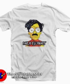 Pablo Escobart Parodie Simpson Unisex T-shirt On Sale Pablo Escobart Parodie Simpson Unisex T-shirt On Sale