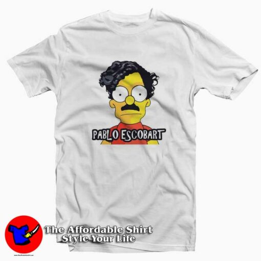 Pablo Escobart Parodie Simpson Unisex T-shirt On Sale