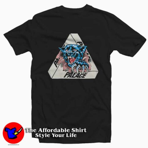 Palace Blue Tiger Ripped T-Shirt Pallace Collection