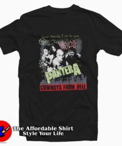 Pantera Cowboys From Hell Graphic Vintage T-Shirt On Sale