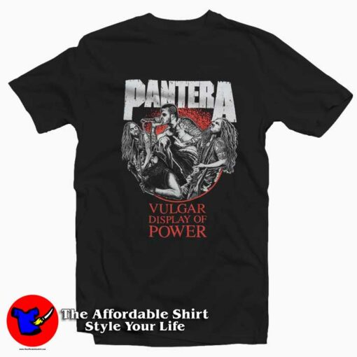 Pantera Vulgar Display Of Power Graphic T-Shirt On Sale