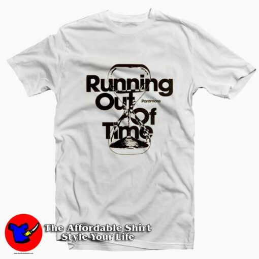 Paramore Running Out Of Time Graphic T-Shirt On Sale