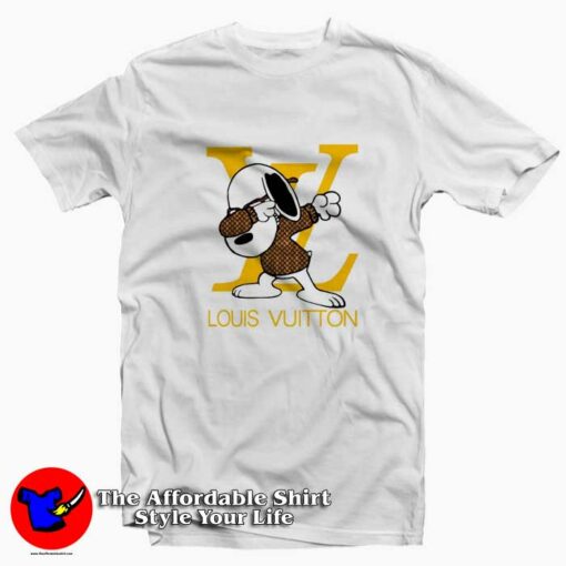 Parody Louis Vuitton Snoopy Dabbing T-shirt On Sale