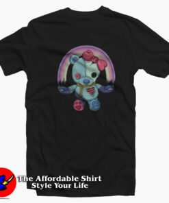 Pastel Goth Teddy Bear Japanese Anime Unisex T-shirt On Sale