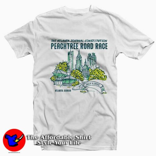 Peachtree Road Race Atlanta Graphic T-Shirt On Sale