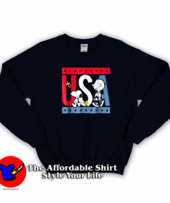 Peanuts Snoopy Americana USA Unisex Sweatshirt On Sale 1