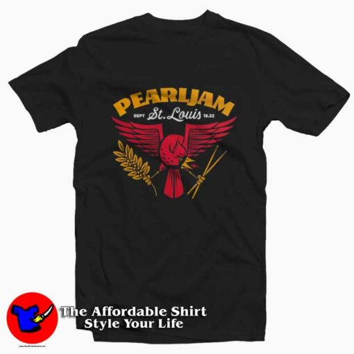 Pearl Jam St Louis Missouri Graphic T-Shirt On Sale