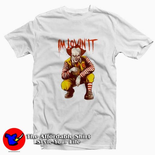 Pennywise Parody McDonalds Funny T-shirt On Sale