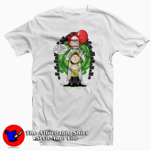 Pennywise Rick And Morty Stephen King T-Shirt Rick And Morty Collection