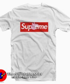 Peppa Pig X Supreme Red Box Tee Shirt Peppa Pig X Supreme Red Box Tee Shirt
