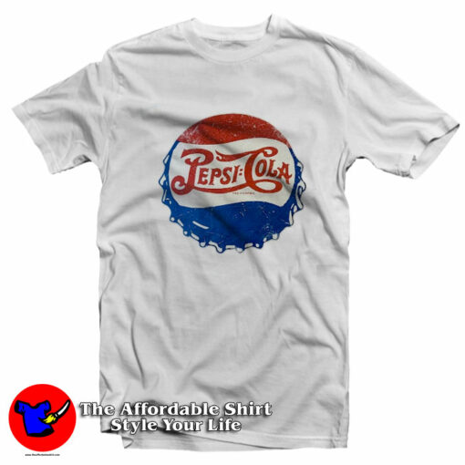 Pepsi Cola Logo Vintage Graphic Unisex T-Shirt On Sale