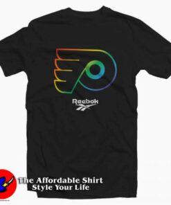 Philadelphia Flyers Reebok Rainbow Graphic T-Shirt On Sale Philadelphia Flyers Reebok Rainbow Graphic T-Shirt On Sale