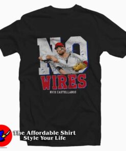 Philadelphia No Wires Nick Castellanos Graphic T-Shirt On Sale Philadelphia No Wires Nick Castellanos Graphic T-Shirt On Sale