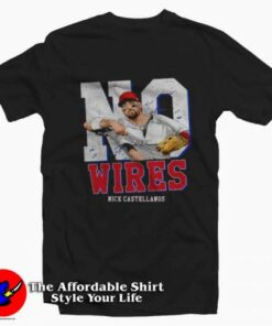 Philadelphia No Wires Nick Castellanos Graphic T-Shirt On Sale Philadelphia No Wires Nick Castellanos Graphic T-Shirt On Sale