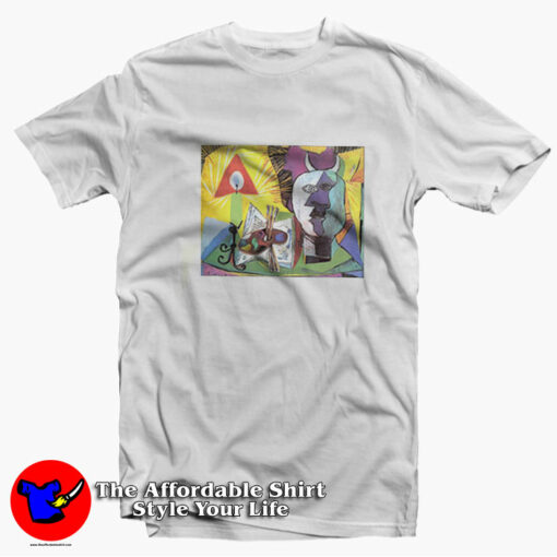 Picasso Palette Candlestick And Bust Of Minotaur T-shirt On Sale