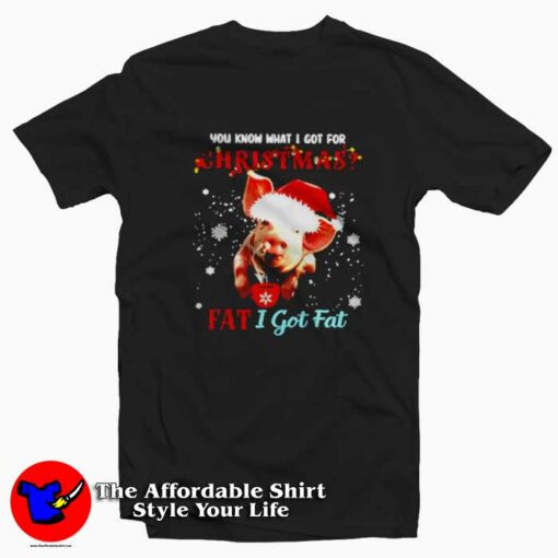 Pig You Know What I Got For Christmas Unisex T-shirt On Sale