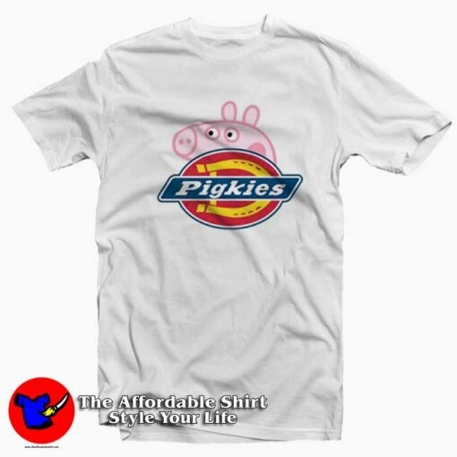 Pigkies Dickies Peppa Pig Parody Unisex T-shirt On Sale