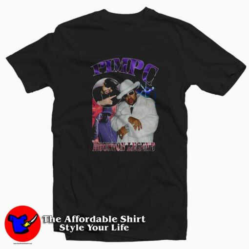 Pimp C Houston Legend Rap Vintage Unisex T-shirt On Sale