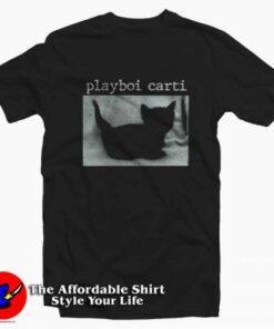 Playboi Carti Black Cat Graphic Unisex T-Shirt On Sale Playboi Carti Black Cat Graphic Unisex T-Shirt On Sale