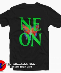 Playboi Carti Neon Tour Butterfly Unisex T shirt On Sale 2