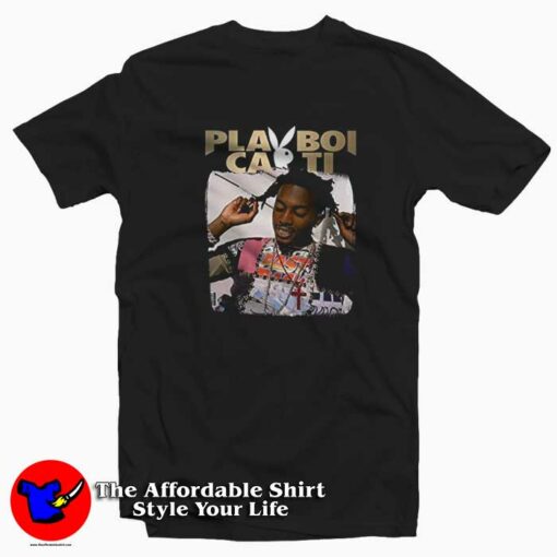 Playboi Carti Poster Hip Hop Rapper Music T-shirt On Sale