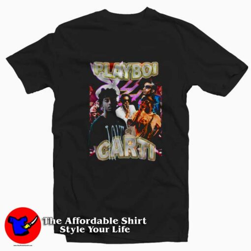 Playboi Carti Rap Vintage Graphic Unisex T-shirt On Sale