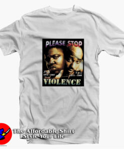 Please Stop Violence VIntage Biggie 2pac T-shirt On Sale Please Stop Violence VIntage Biggie 2pac T-shirt On Sale