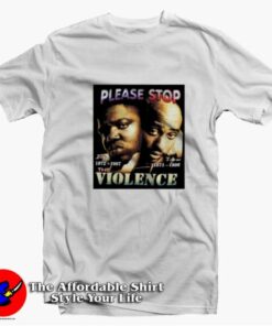 Please Stop Violence VIntage Biggie 2pac T-shirt On Sale Please Stop Violence VIntage Biggie 2pac T-shirt On Sale