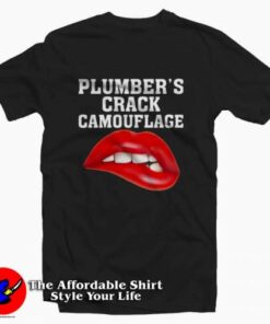 Plumbers Crack Camouflage Graphic T Shirt On Sale 2