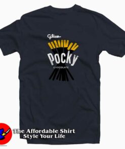 Pocky Jacquard Chocolate Tee Shirt Pocky Jacquard Chocolate Tee Shirt