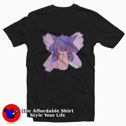 Pokemon Gengar Funny Graphic Unisex T-Shirt On Sale