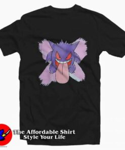 Pokemon Gengar Funny Graphic Unisex T-Shirt On Sale