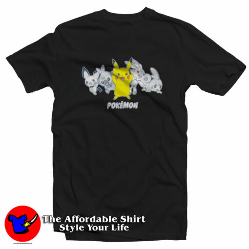 Pokemon and Friends Video Game Movie Cartoon T-Shirt On Sale