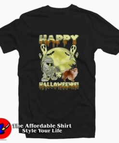 Pomeranian Happy Halloween Unisex T shirt On Sale 1