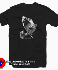 Pop Smoke Dove Rose Bird Graphic T-shirt On Sale