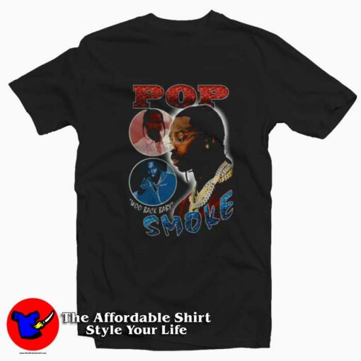 Pop Smoke Hip Hop Style Vintage Unisex T-shirt On Sale