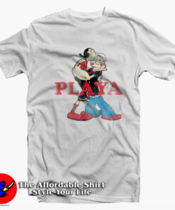 Popeye Playa Olive Oyl Cartoon Vintage Unisex T-shirt On Sale Popeye Playa Olive Oyl Cartoon Vintage Unisex T-shirt On Sale