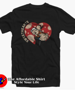 Popeye The Sailor Man Olive Oyl Sweet Hearts T-shirt On Sale Popeye The Sailor Man Olive Oyl Sweet Hearts T-shirt On Sale