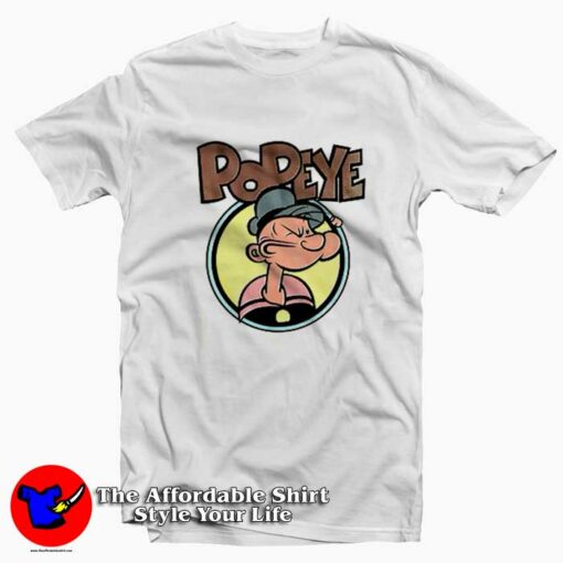 Popeye The Sailorman Halftone Comic T-shirt On Sale