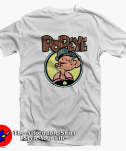 Popeye The Sailorman Halftone Comic Vintage T-shirt On Sale Popeye The Sailorman Halftone Comic Vintage T-shirt On Sale