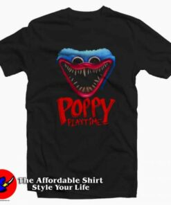 Poppy Playtime Huggy Wuggy Funny Unisex T-shirt On Sale Poppy Playtime Huggy Wuggy Funny Unisex T-shirt On Sale