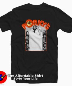 Porkys Retro Vintage Movie Graphic T-shirt On Sale Porkys Retro Vintage Movie Graphic T-shirt On Sale