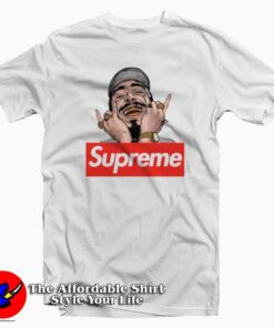 Post Malone With Golden Brace Supreme T-Shirt Supreme Collectio Post Malone With Golden Brace Supreme T-Shirt Supreme Collectio