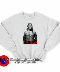 Potrait Young Pac Thug Life Unisex Sweatshirt On Sale Potrait Young Pac Thug Life Unisex Sweatshirt On Sale